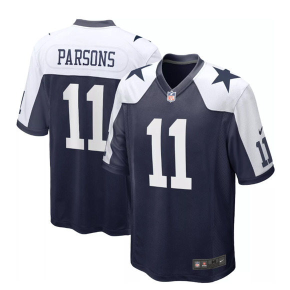 Dallas Cowboys Micah Parsons #11 NWT Nike Navy Alternate Game Jersey Size Medium - Picture 1 of 3
